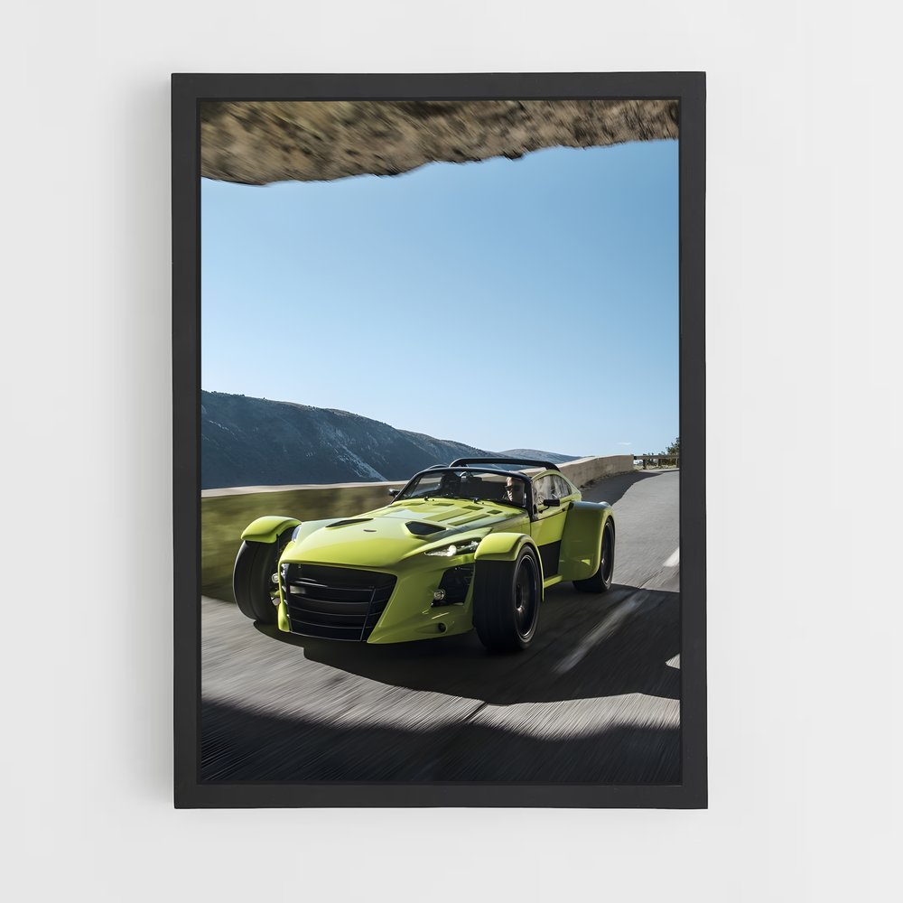 Poster futuriste nouveau – affiche Donkervoort (vue 2)